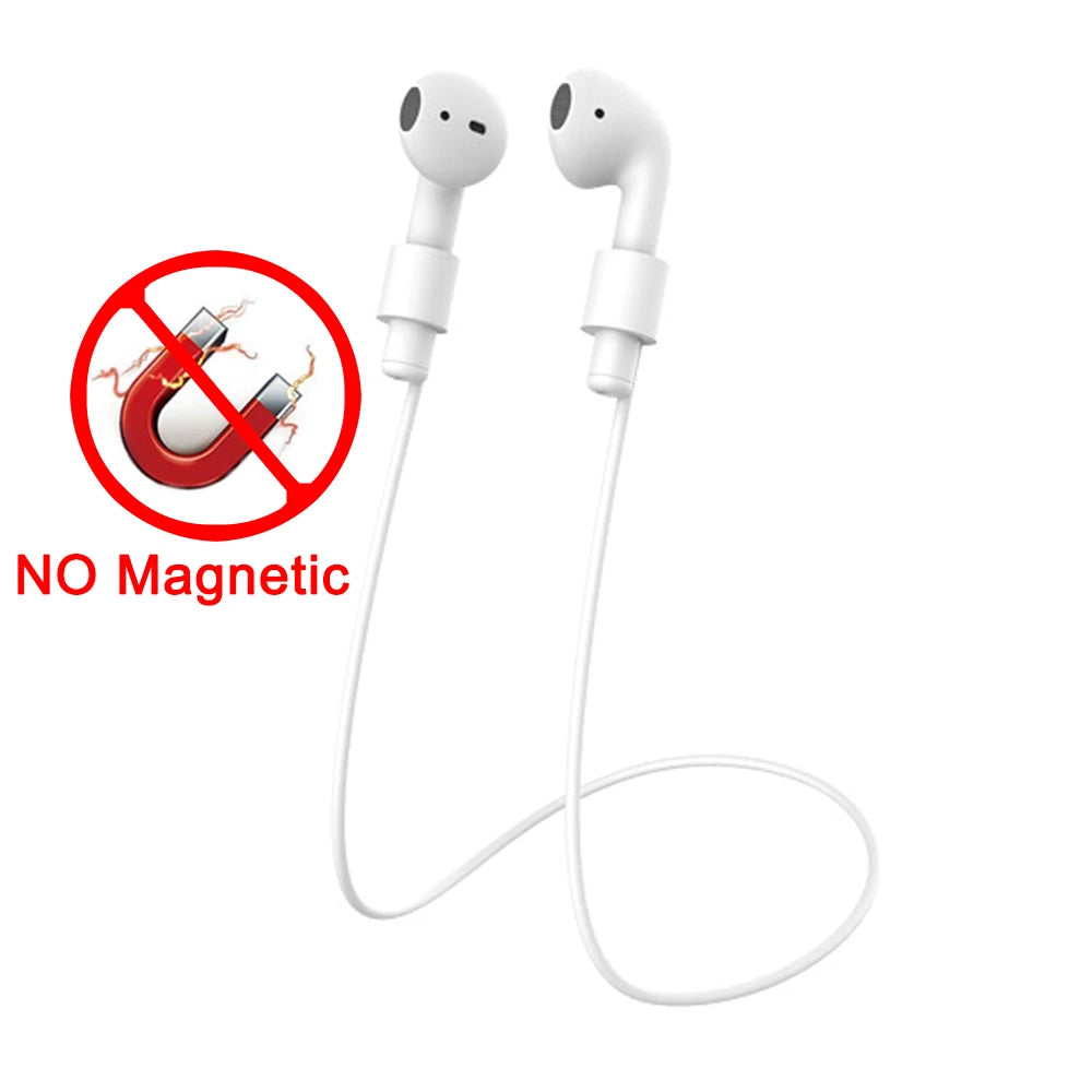 Anti-Lost Silicone Headphones Strap for Apple Airpods 1St 2Nd 3Rd Gen Neck Band Bluetooth Earphone Cord for Air Pods Pro1 / Pro2