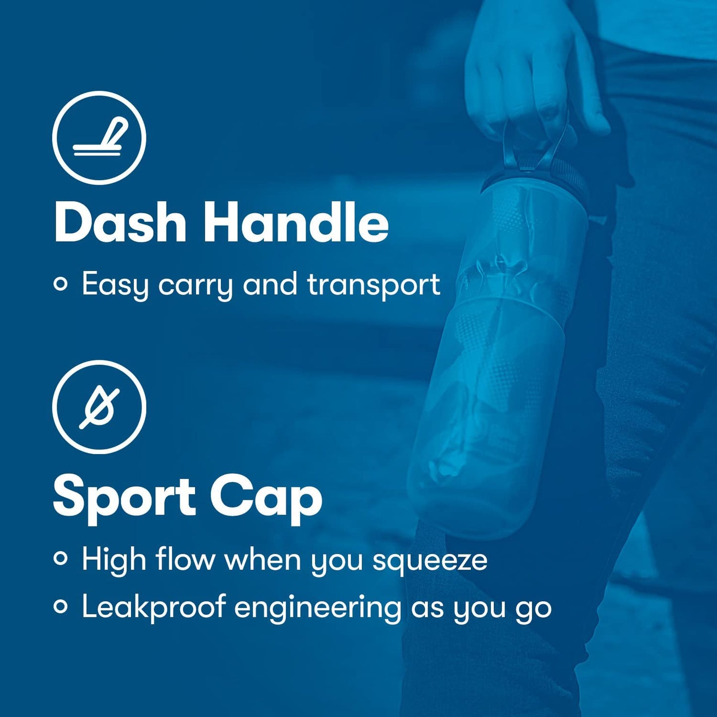 '- 24Oz Tempo - Silver & Red - Insulated Water Bottle for Cycling & Sports, Keeps Water Cooler 2X Longer and Fits Most Bike Bottle Cages