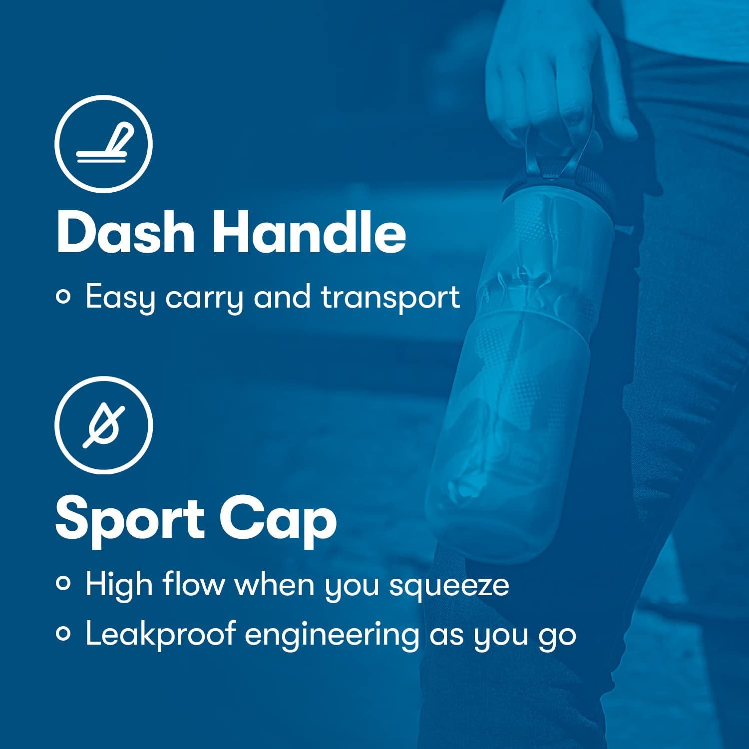 '- 24Oz Tempo - Silver & Red - Insulated Water Bottle for Cycling & Sports, Keeps Water Cooler 2X Longer and Fits Most Bike Bottle Cages