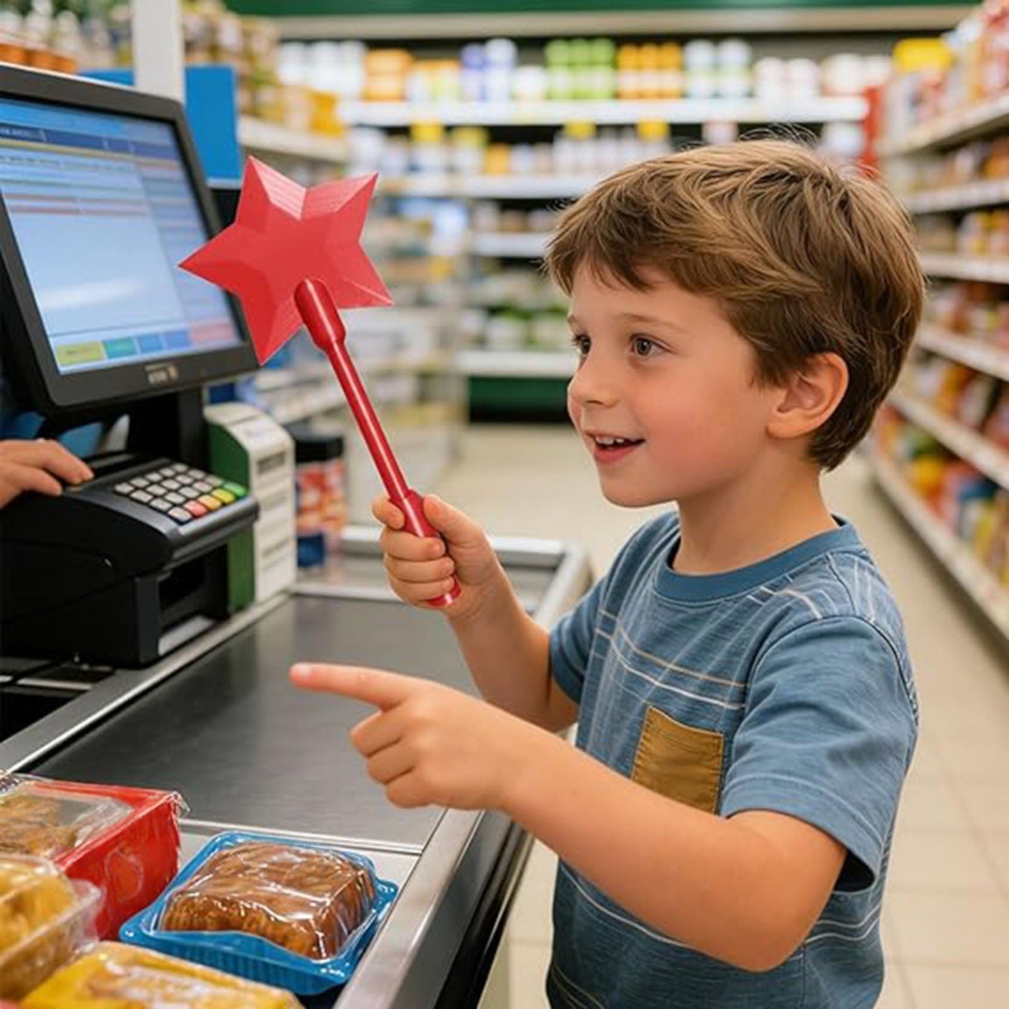 3D-printed contactless payment magic wand
