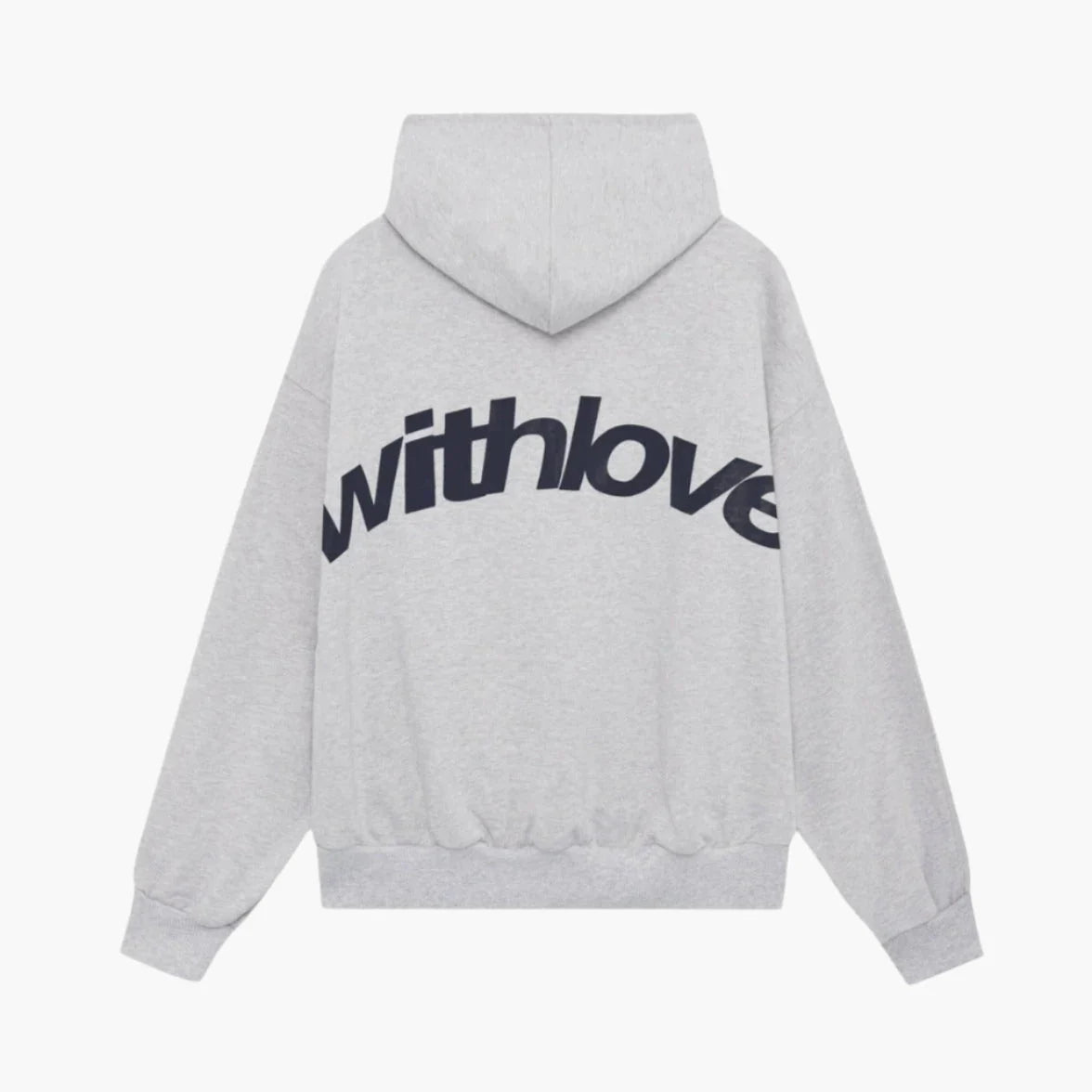 Herren Oversized Hoodie Streetwear Mit Kapuze Und „Withlove“-Print – Urban Casual Style