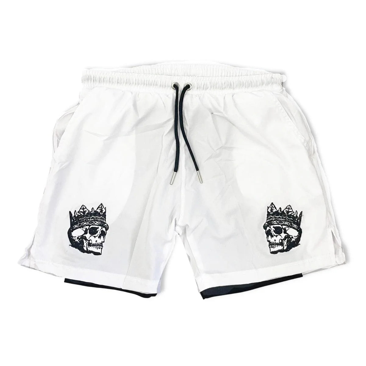 2 in 1 Gym Shorts Double-Layer Athletic Nylon Shorts