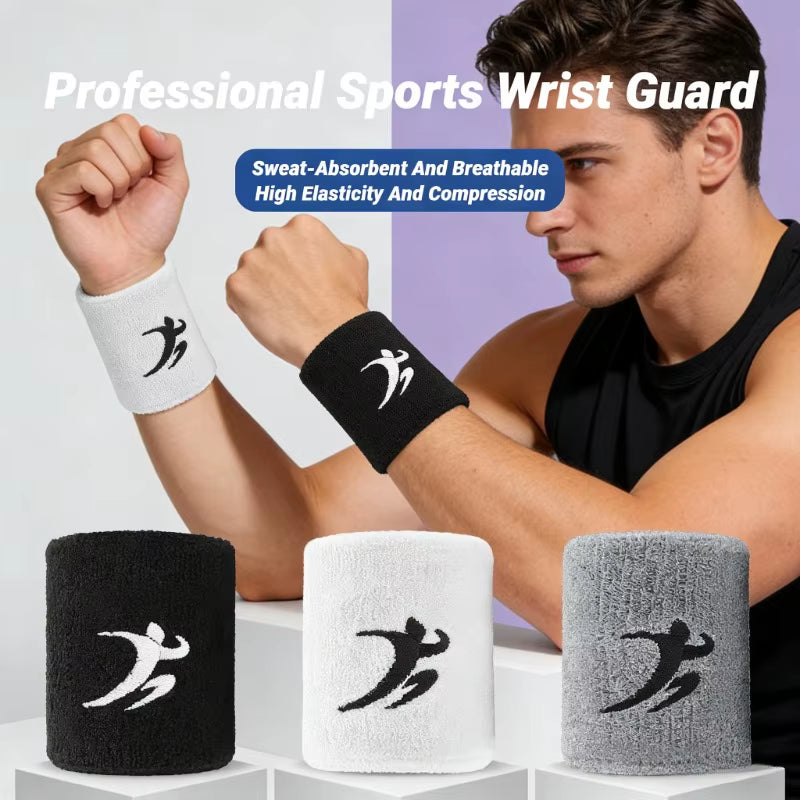 Fashion Sports Wristbands for Men and Women Running Basketball Fitness Tennis Badminton Towels Breathable Sweat Absorbing