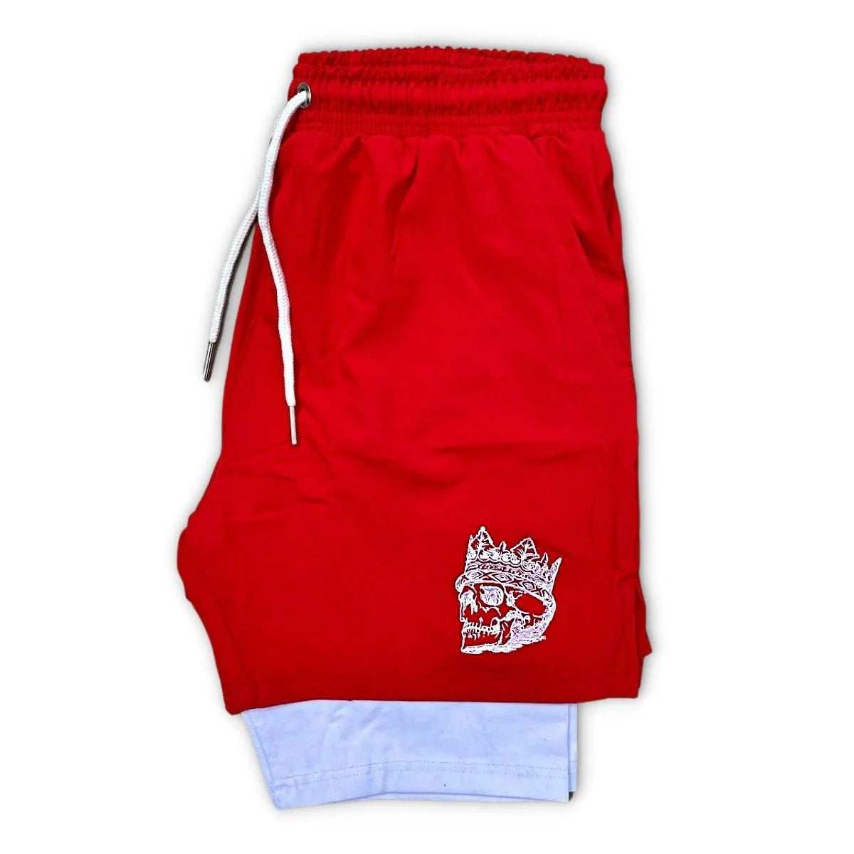 2 in 1 Gym Shorts Double-Layer Athletic Nylon Shorts