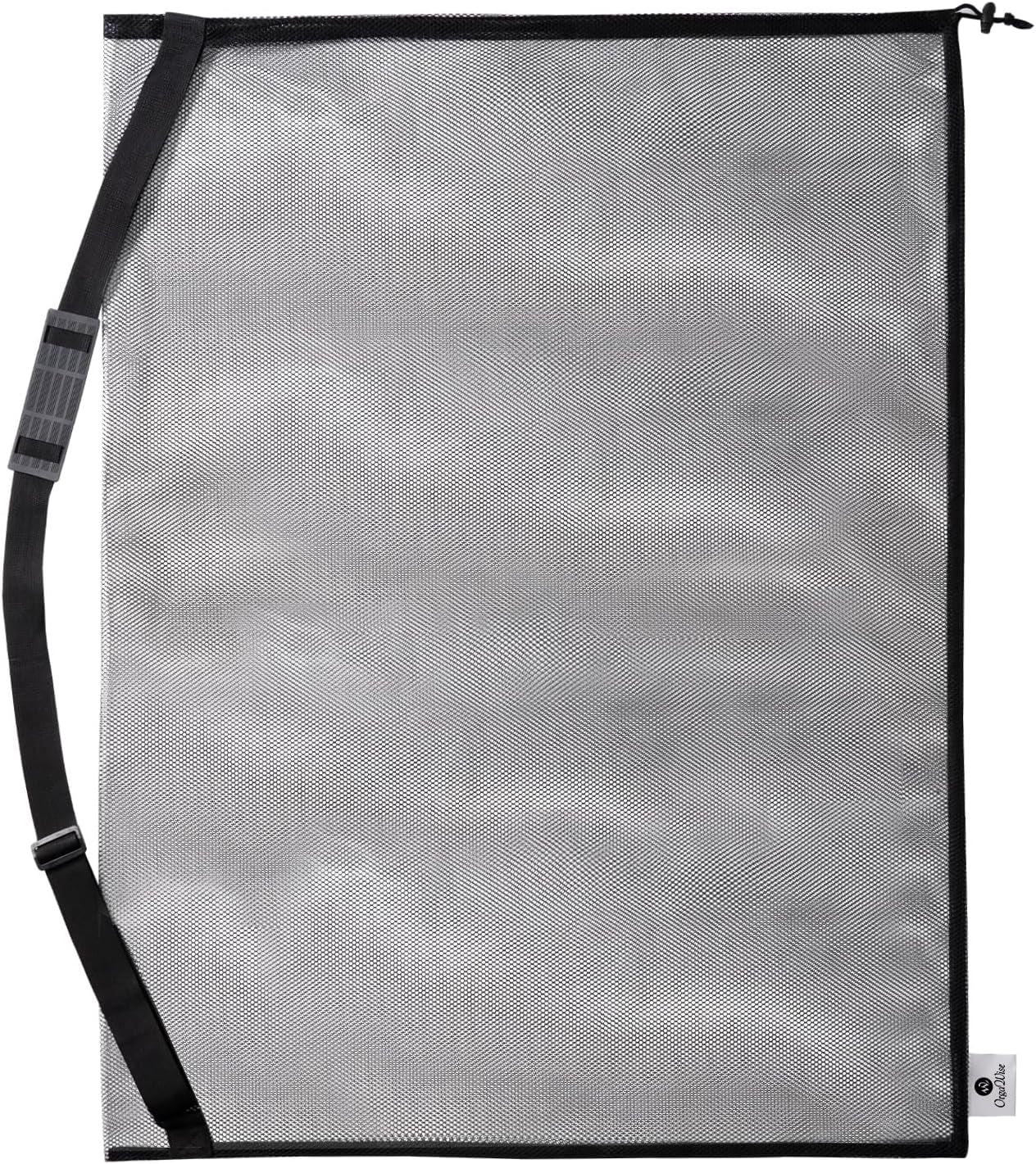 Extra Large Heavy-Duty Mesh Ball Bag for Soccer and Basketball - Holds 10-12 Balls, Ideal for Coaches, with Drawstring Closure