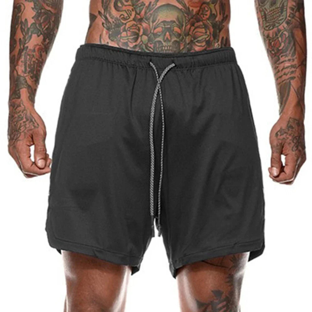 Mens Shorts Elasticated Waist Jogging Shorts Gym Workout Shorts Fitness Running