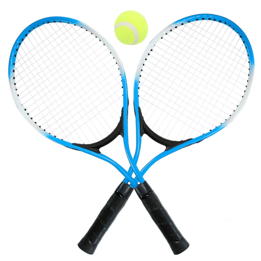 Set of 2 Kid'S Tennis Racket for Tennis Racket Training Carbon Fiber Top Steel Material Tennis String with Free Tennis Ball