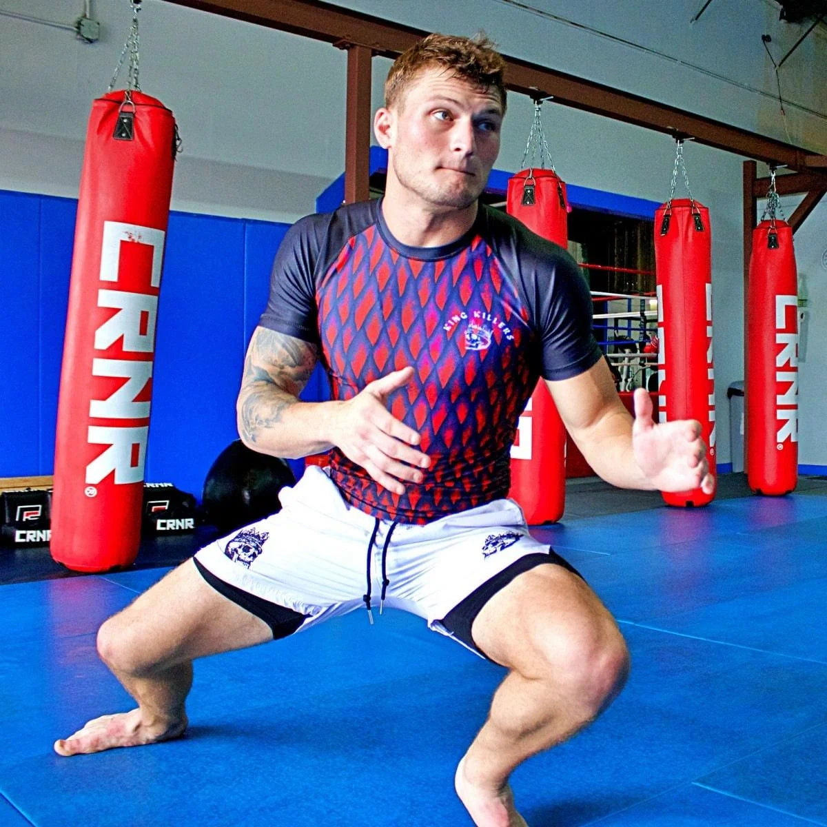 2 in 1 Gym Shorts Double-Layer Athletic Nylon Shorts
