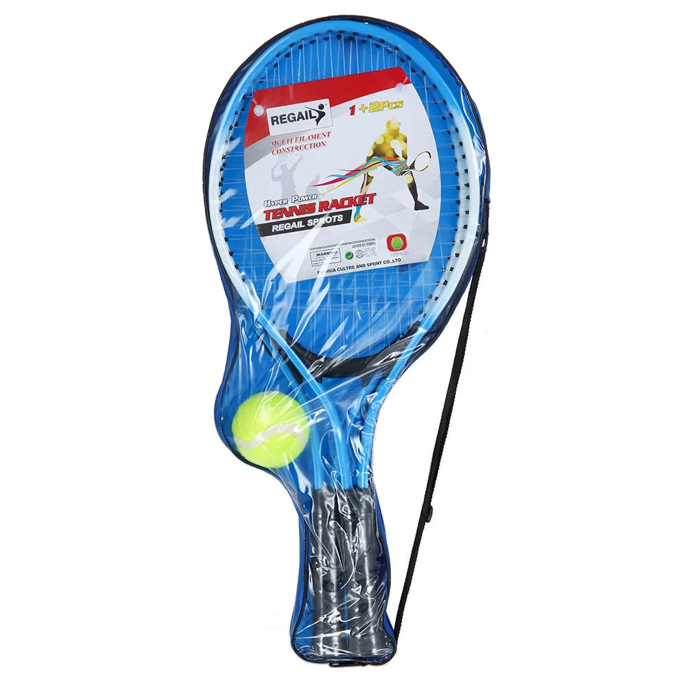 Set of 2 Kid'S Tennis Racket for Tennis Racket Training Carbon Fiber Top Steel Material Tennis String with Free Tennis Ball