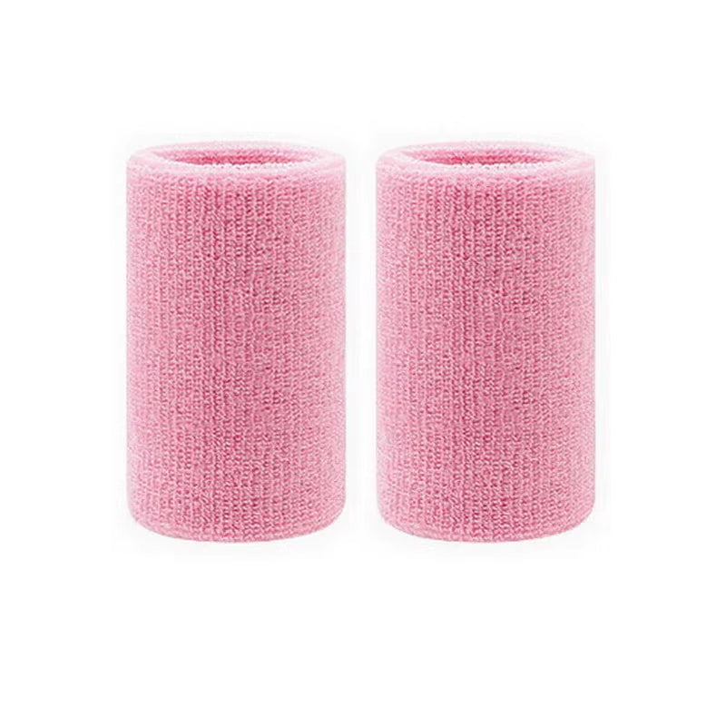 2 Pcs Towel Sports Wristbands Tennis Sweat Bands Wrist Guard for Basketball Volleyball Padel Fitness Sweatbands Wrist Wrap Cuff