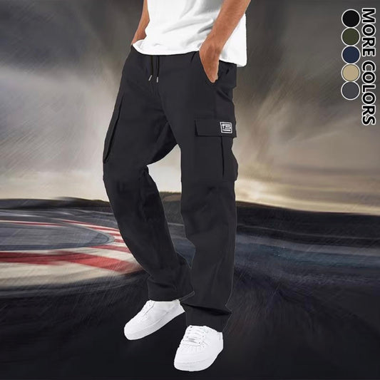 بنطال رجالي عملي بجيوب جانبية – ستايل كاجوال