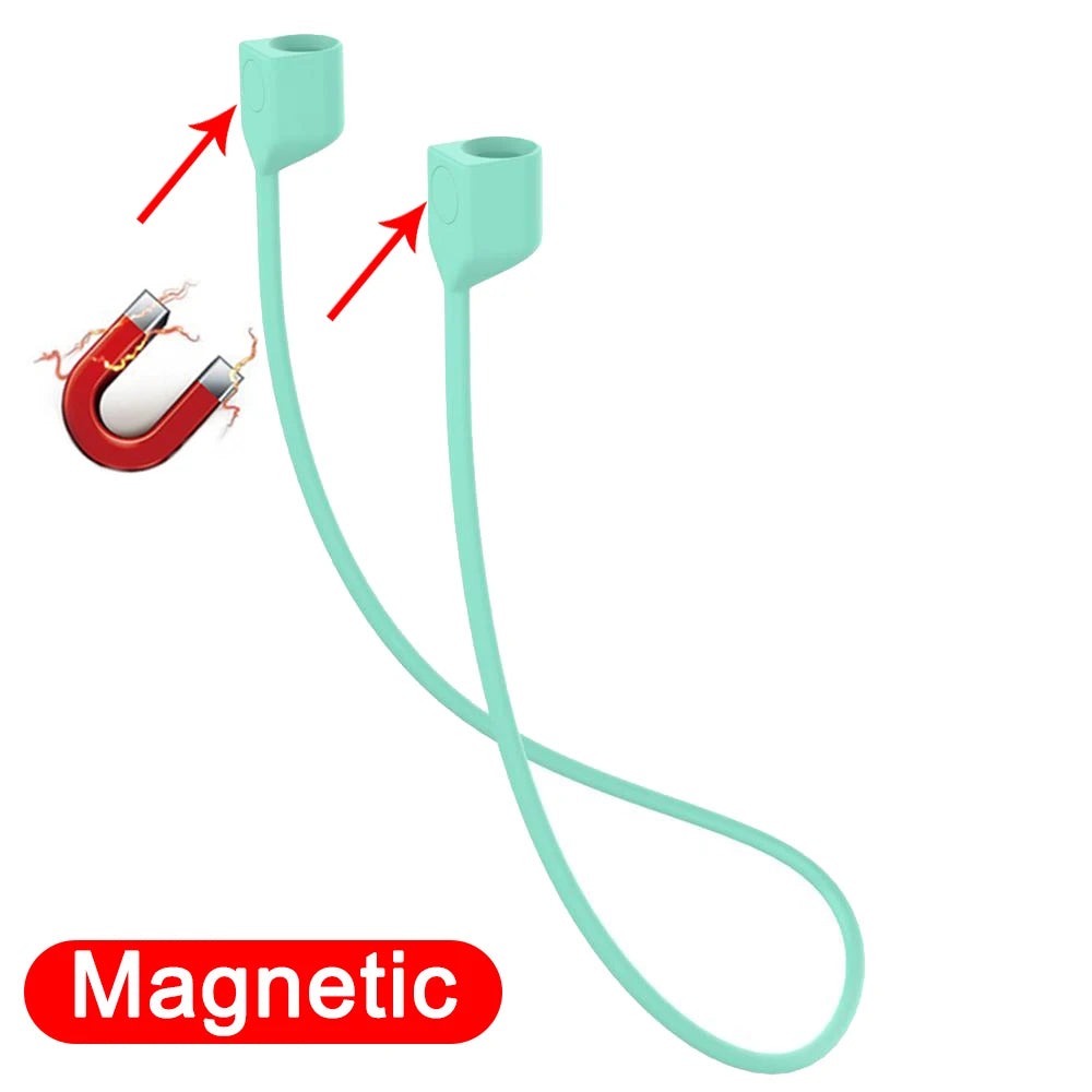 Anti-Lost Silicone Headphones Strap for Apple Airpods 1St 2Nd 3Rd Gen Neck Band Bluetooth Earphone Cord for Air Pods Pro1 / Pro2
