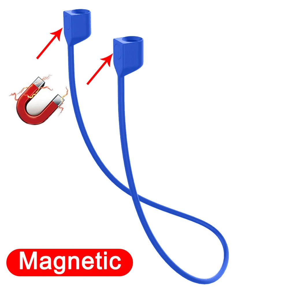 Anti-Lost Silicone Headphones Strap for Apple Airpods 1St 2Nd 3Rd Gen Neck Band Bluetooth Earphone Cord for Air Pods Pro1 / Pro2