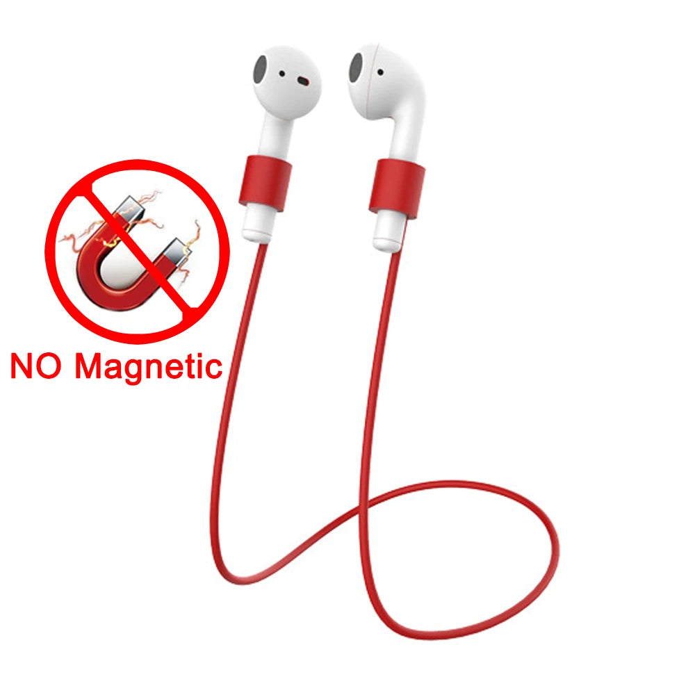 Anti-Lost Silicone Headphones Strap for Apple Airpods 1St 2Nd 3Rd Gen Neck Band Bluetooth Earphone Cord for Air Pods Pro1 / Pro2