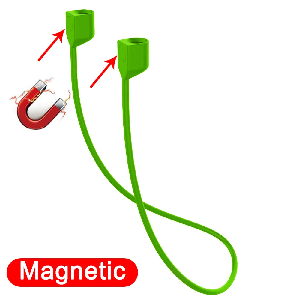 Anti-Lost Silicone Headphones Strap for Apple Airpods 1St 2Nd 3Rd Gen Neck Band Bluetooth Earphone Cord for Air Pods Pro1 / Pro2