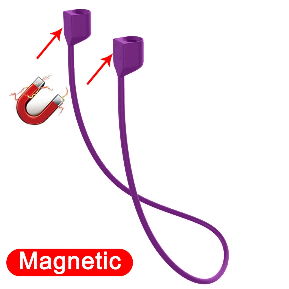 Anti-Lost Silicone Headphones Strap for Apple Airpods 1St 2Nd 3Rd Gen Neck Band Bluetooth Earphone Cord for Air Pods Pro1 / Pro2