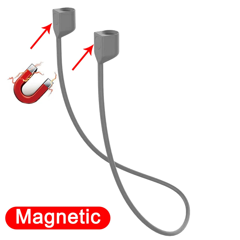 Anti-Lost Silicone Headphones Strap for Apple Airpods 1St 2Nd 3Rd Gen Neck Band Bluetooth Earphone Cord for Air Pods Pro1 / Pro2