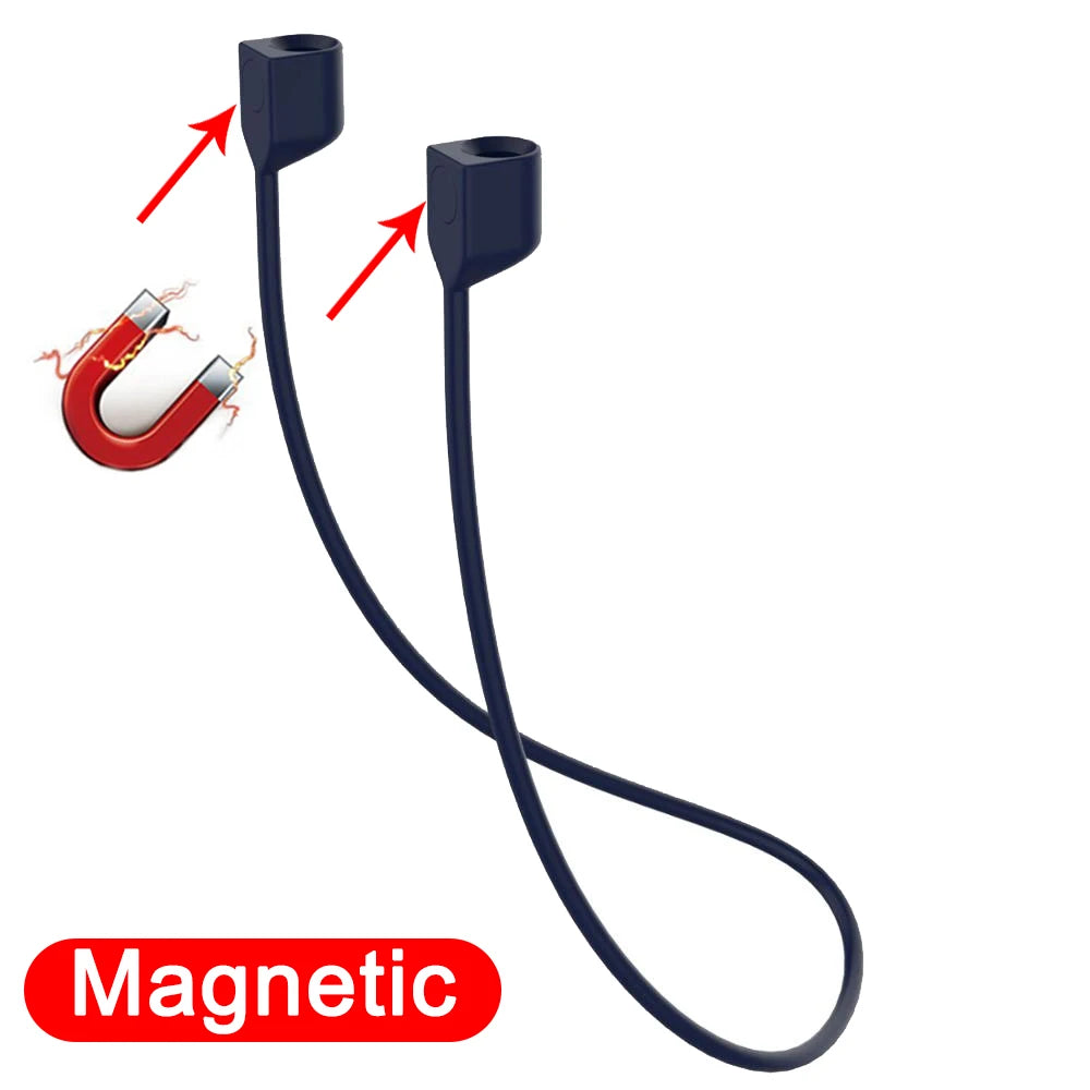 Anti-Lost Silicone Headphones Strap for Apple Airpods 1St 2Nd 3Rd Gen Neck Band Bluetooth Earphone Cord for Air Pods Pro1 / Pro2