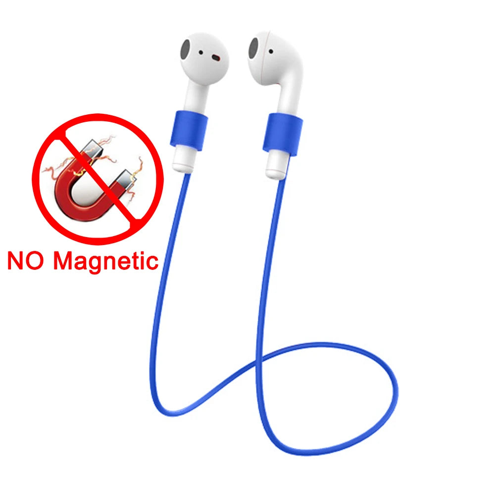 Anti-Lost Silicone Headphones Strap for Apple Airpods 1St 2Nd 3Rd Gen Neck Band Bluetooth Earphone Cord for Air Pods Pro1 / Pro2