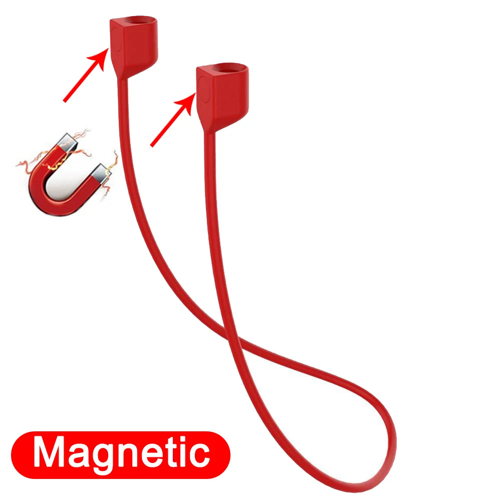 Anti-Lost Silicone Headphones Strap for Apple Airpods 1St 2Nd 3Rd Gen Neck Band Bluetooth Earphone Cord for Air Pods Pro1 / Pro2