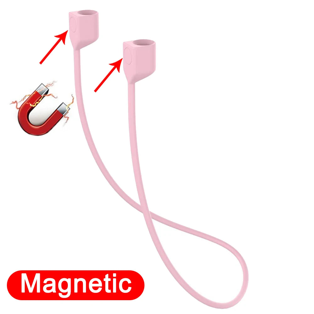 Anti-Lost Silicone Headphones Strap for Apple Airpods 1St 2Nd 3Rd Gen Neck Band Bluetooth Earphone Cord for Air Pods Pro1 / Pro2