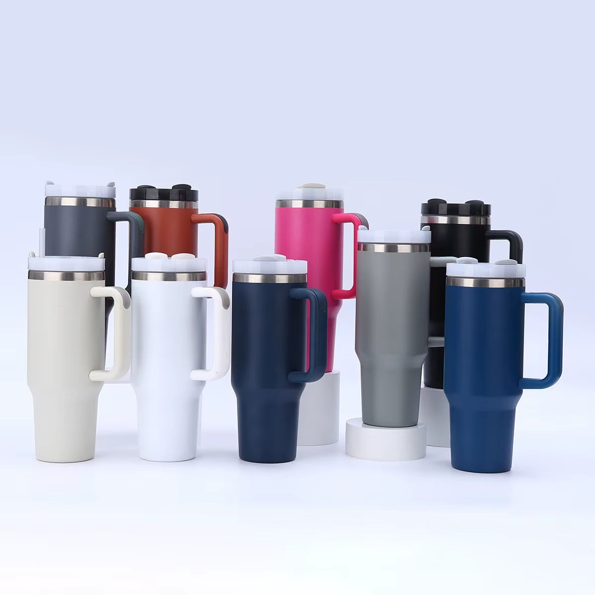 1Pc 40Oz Stainless Steel Leopard Print Cup with Straw Portable Car Cup Large Capacity Water Cup