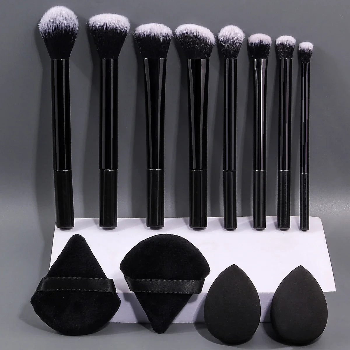 12PCS Beginner'S Makeup Brush Sponge Egg/Powder Puff Set Combination Portable and Soft, Suitable for Base Makeup/Blush/Eyeshadow