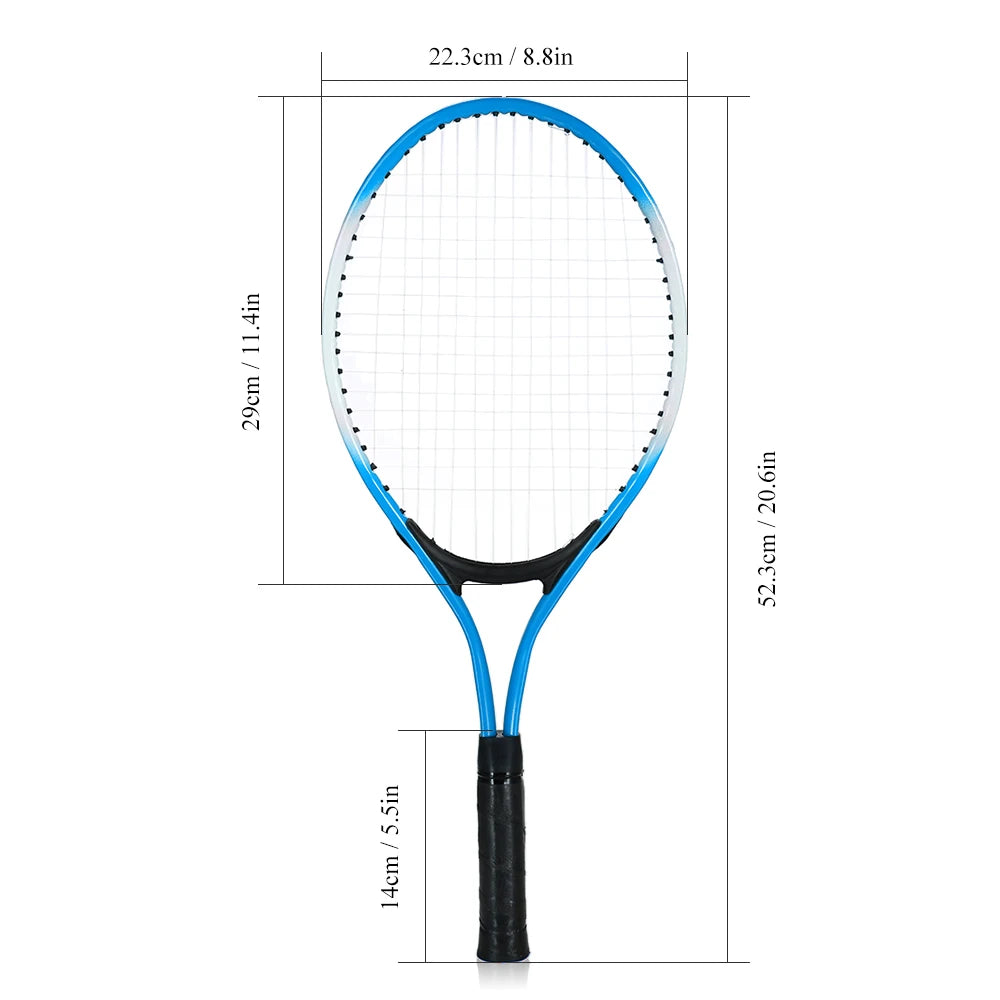 Set of 2 Kid'S Tennis Racket for Tennis Racket Training Carbon Fiber Top Steel Material Tennis String with Free Tennis Ball