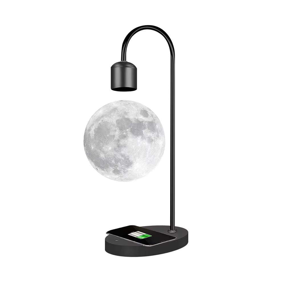 3D Printing Floating Moon Lamp Magnetic Levitation Seamless LED Night Light Creative Home Decoration Table Lamp