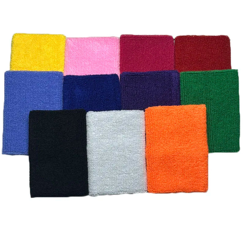 2 Pcs Towel Sports Wristbands Tennis Sweat Bands Wrist Guard for Basketball Volleyball Padel Fitness Sweatbands Wrist Wrap Cuff