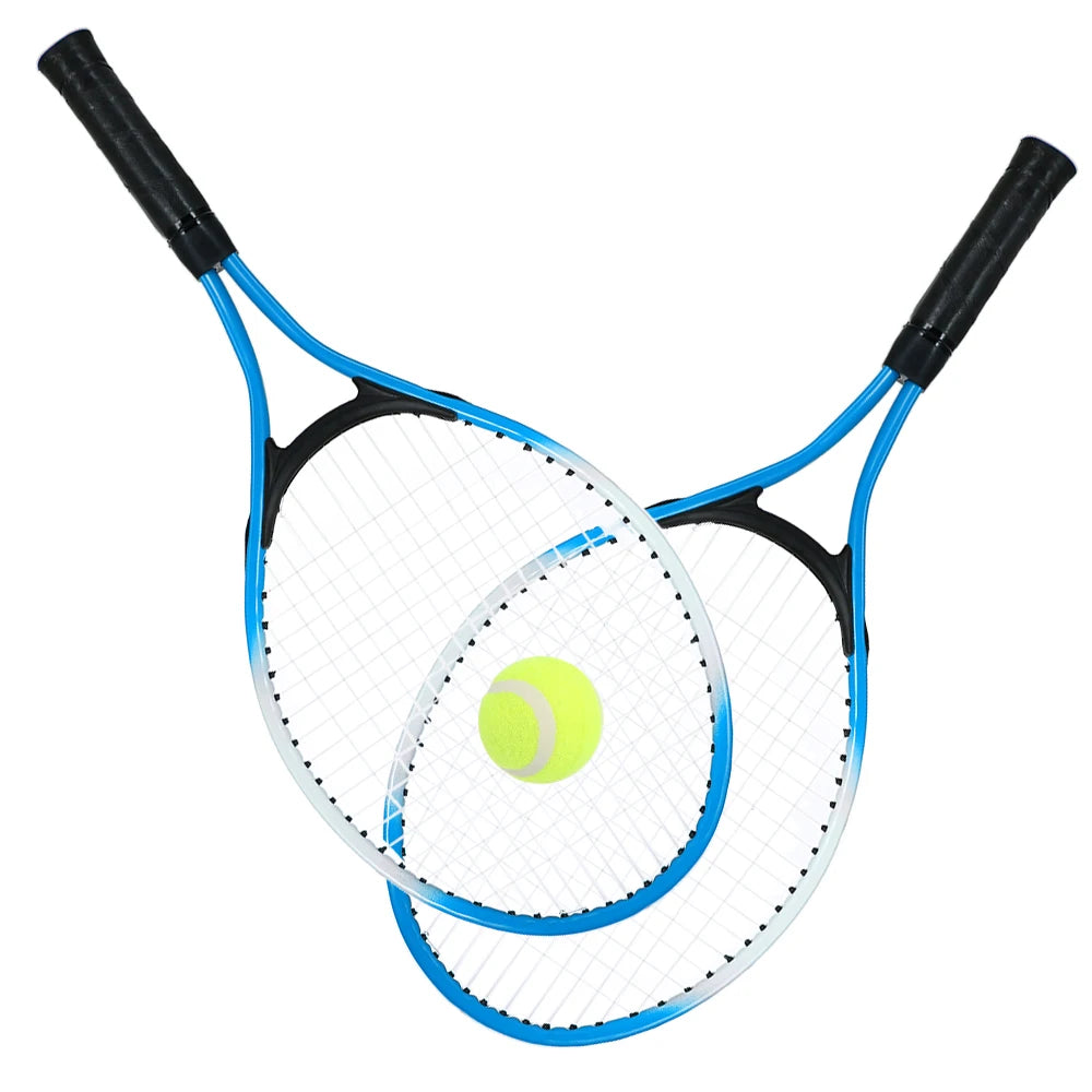 Set of 2 Kid'S Tennis Racket for Tennis Racket Training Carbon Fiber Top Steel Material Tennis String with Free Tennis Ball