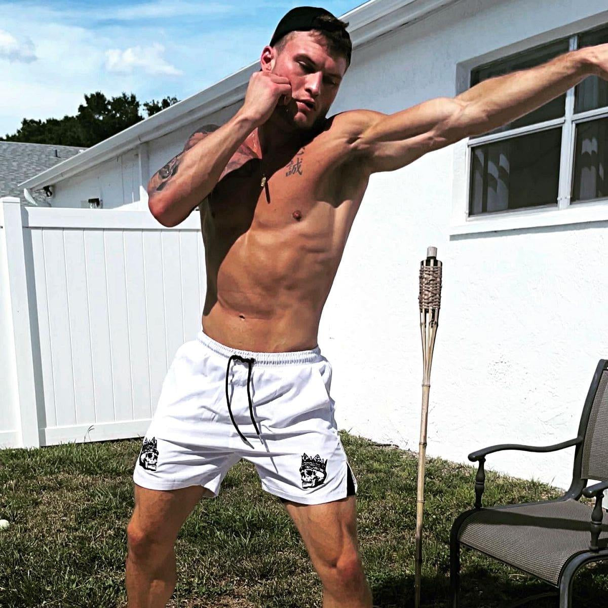 2 in 1 Gym Shorts Double-Layer Athletic Nylon Shorts