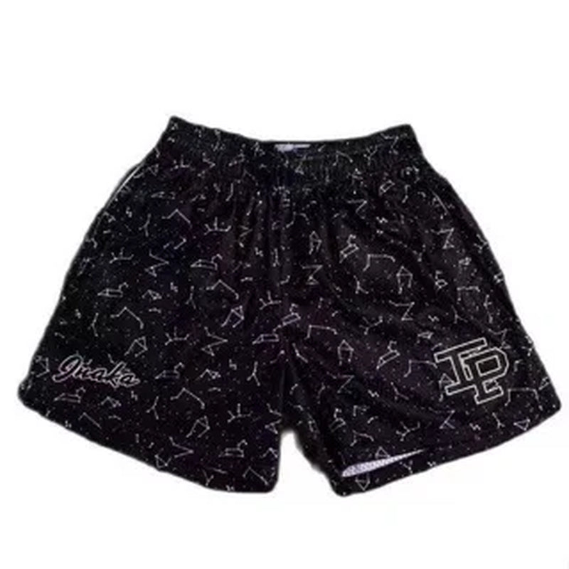 Mens Clothing IP Trend Casual Shorts Summer Fitness Sports Mesh Breathable Quick Dry Short Pants Man Beach Basketball Sweatpants