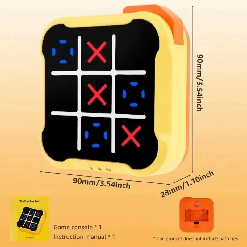 Tic-Tac-Toe Board Multifunctional Electronic Game Montessori Educational Table Game Chess Portable Chess Set Adult and Children