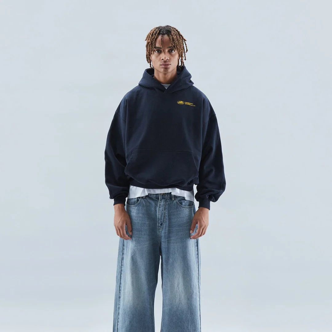 Herren Oversized Hoodie Streetwear Mit Kapuze Und „Withlove“-Print – Urban Casual Style