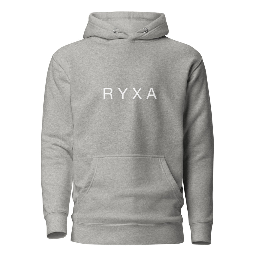 هودي RYXA رمادي بشعار أمامي